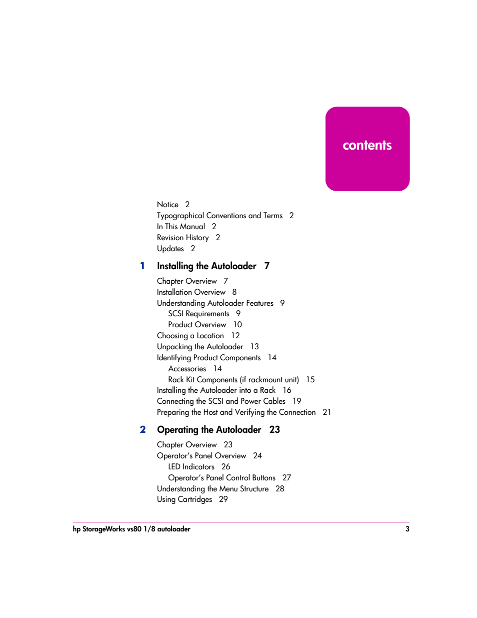 HP vs80 User Manual | Page 3 / 90