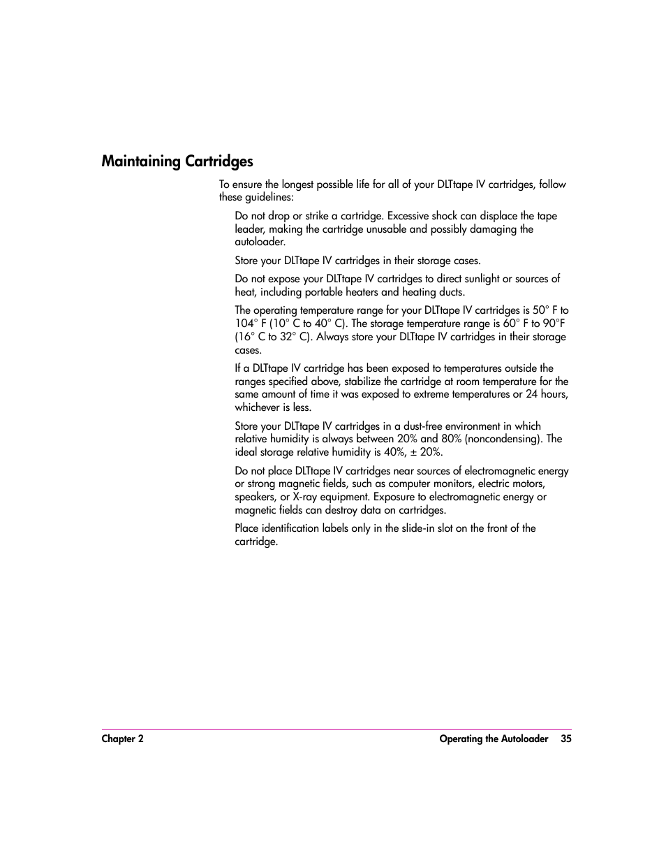 Maintaining cartridges, Maintaining cartridges 35 | HP vs80 User Manual | Page 35 / 90