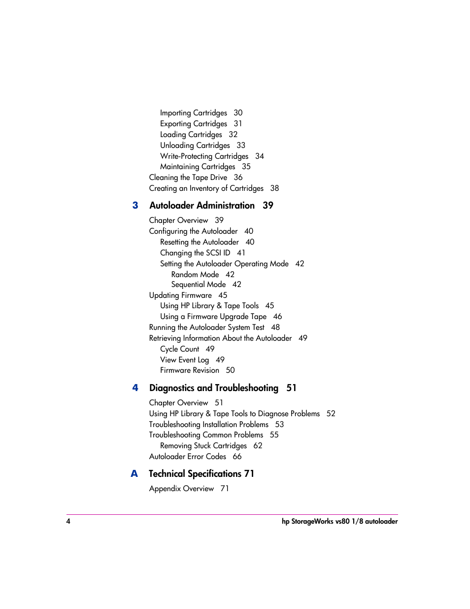 HP vs80 User Manual | Page 4 / 90
