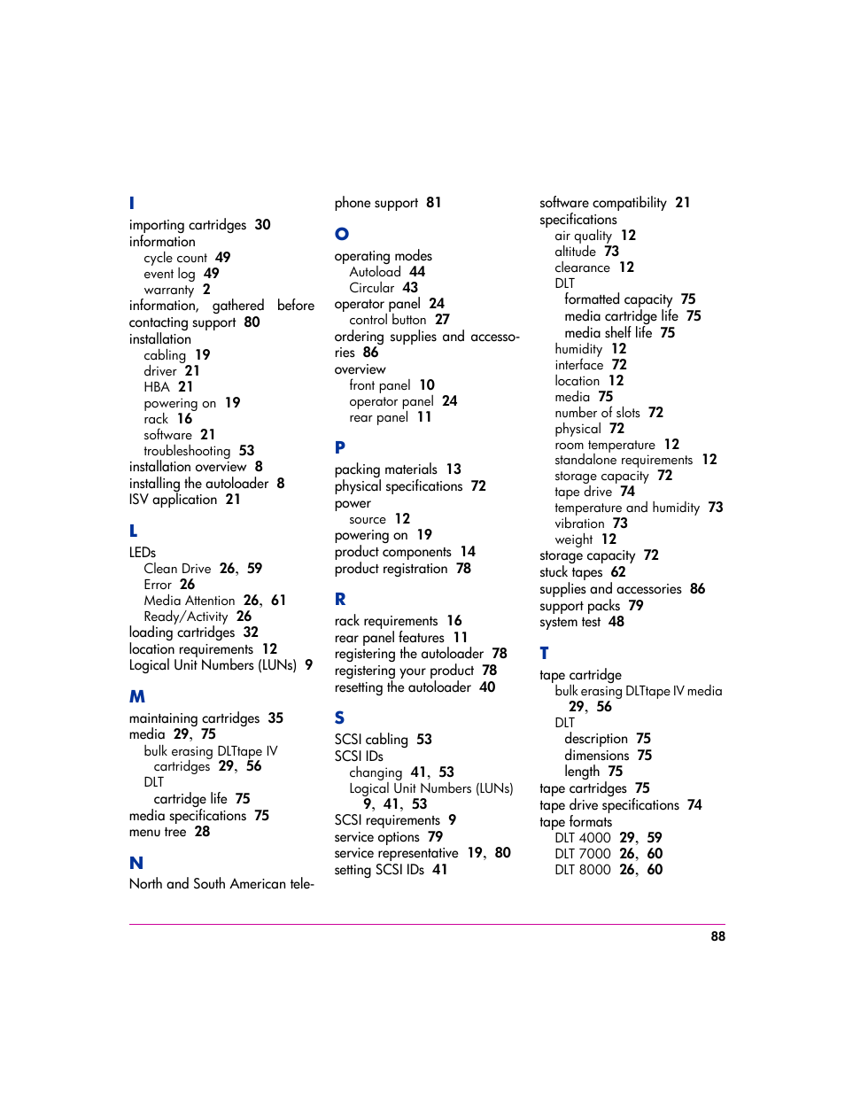 HP vs80 User Manual | Page 88 / 90