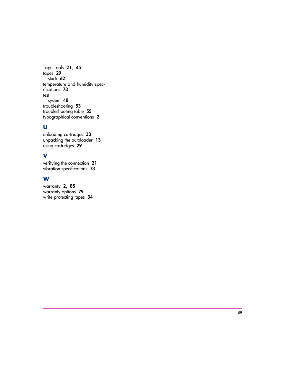 HP vs80 User Manual | Page 89 / 90