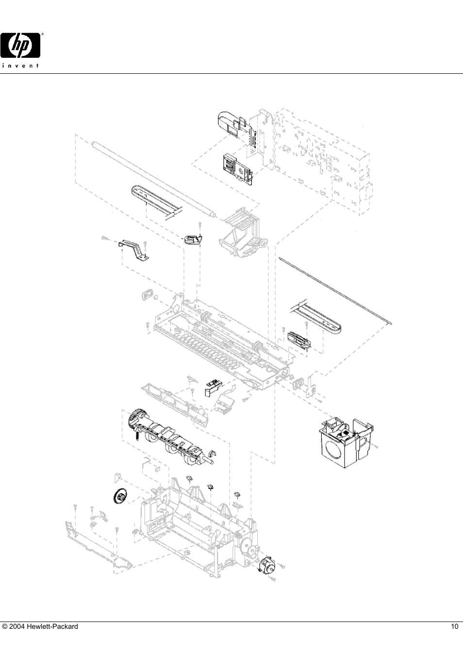 Officejet pro 1150cse, Hp parts reference guide, Print mechanism assembly | HP CHASSIS PARTS 1150Cse User Manual | Page 10 / 12