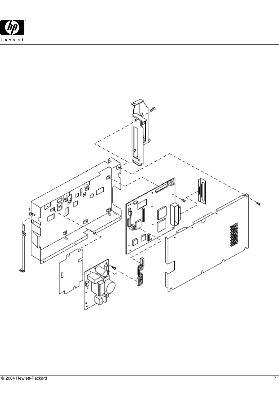 Officejet pro 1150cse, Hp parts reference guide, Electronics box and associated parts | HP CHASSIS PARTS 1150Cse User Manual | Page 7 / 12