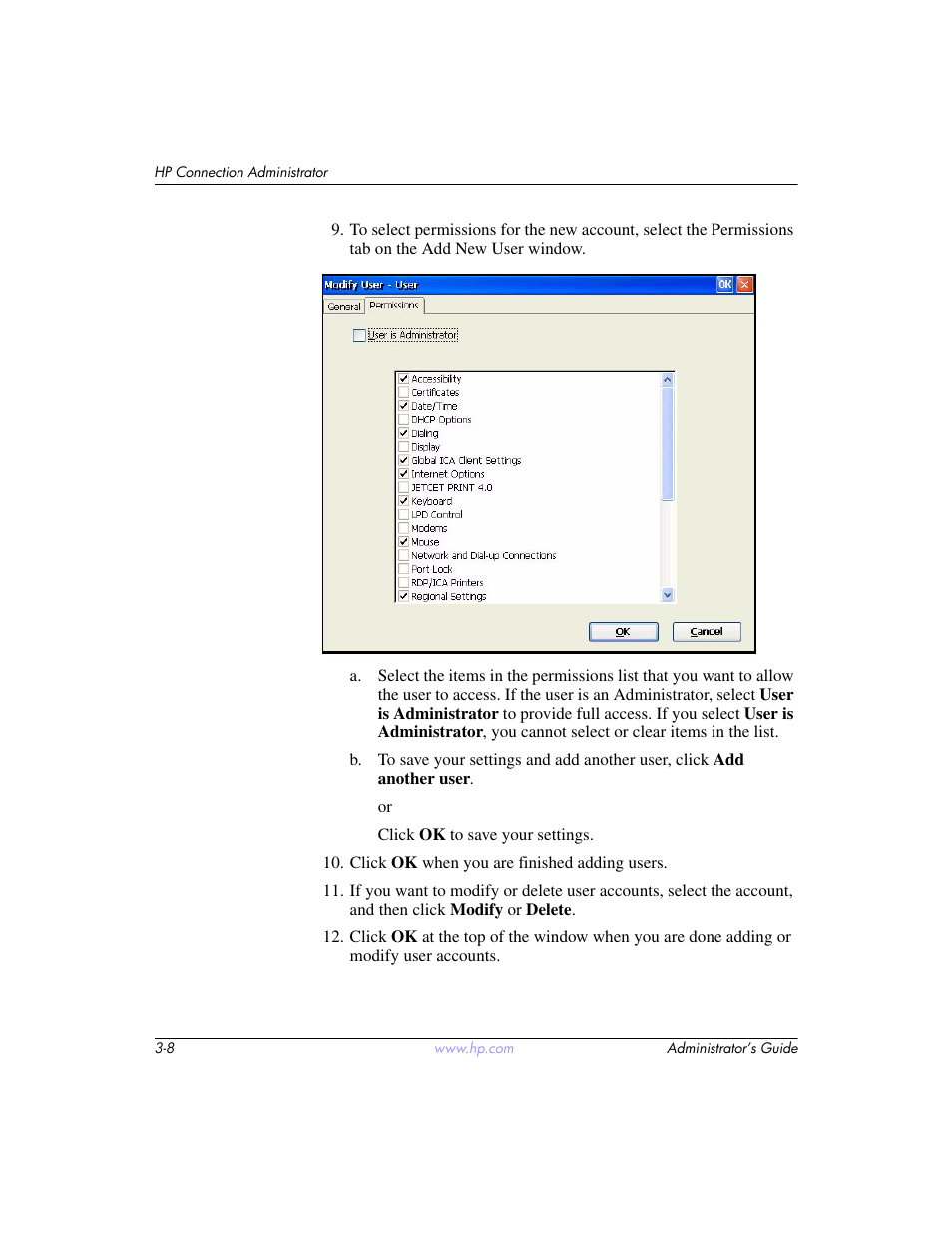 HP t5520 User Manual | Page 22 / 94