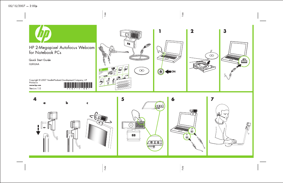 HP GJ502AA User Manual | 1 page