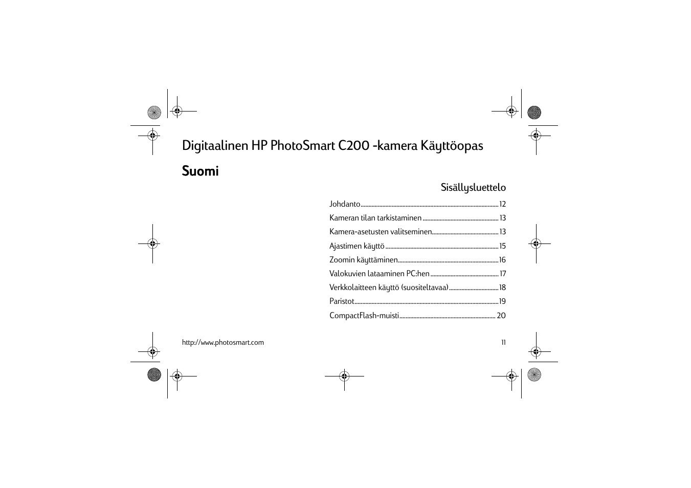 HP C200 User Manual | Page 15 / 66