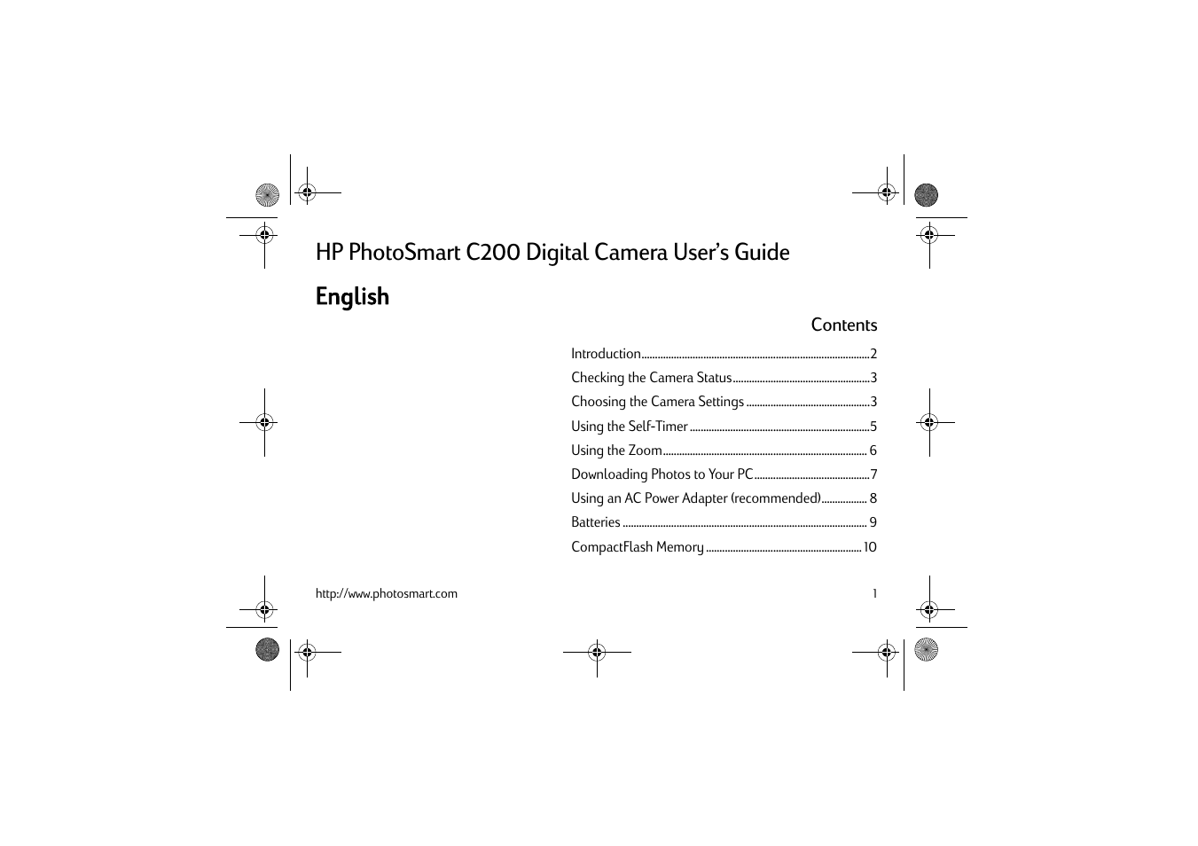 HP C200 User Manual | Page 5 / 66