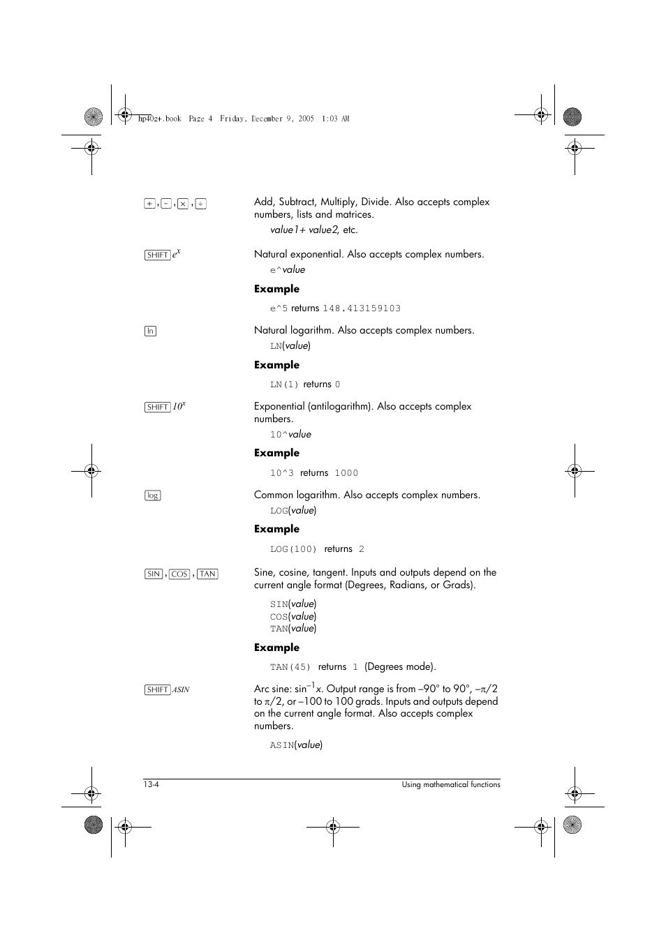HP 40gs User Manual | Page 158 / 444