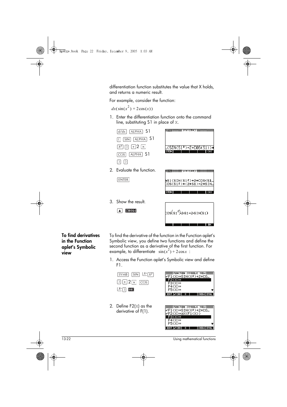 HP 40gs User Manual | Page 176 / 444