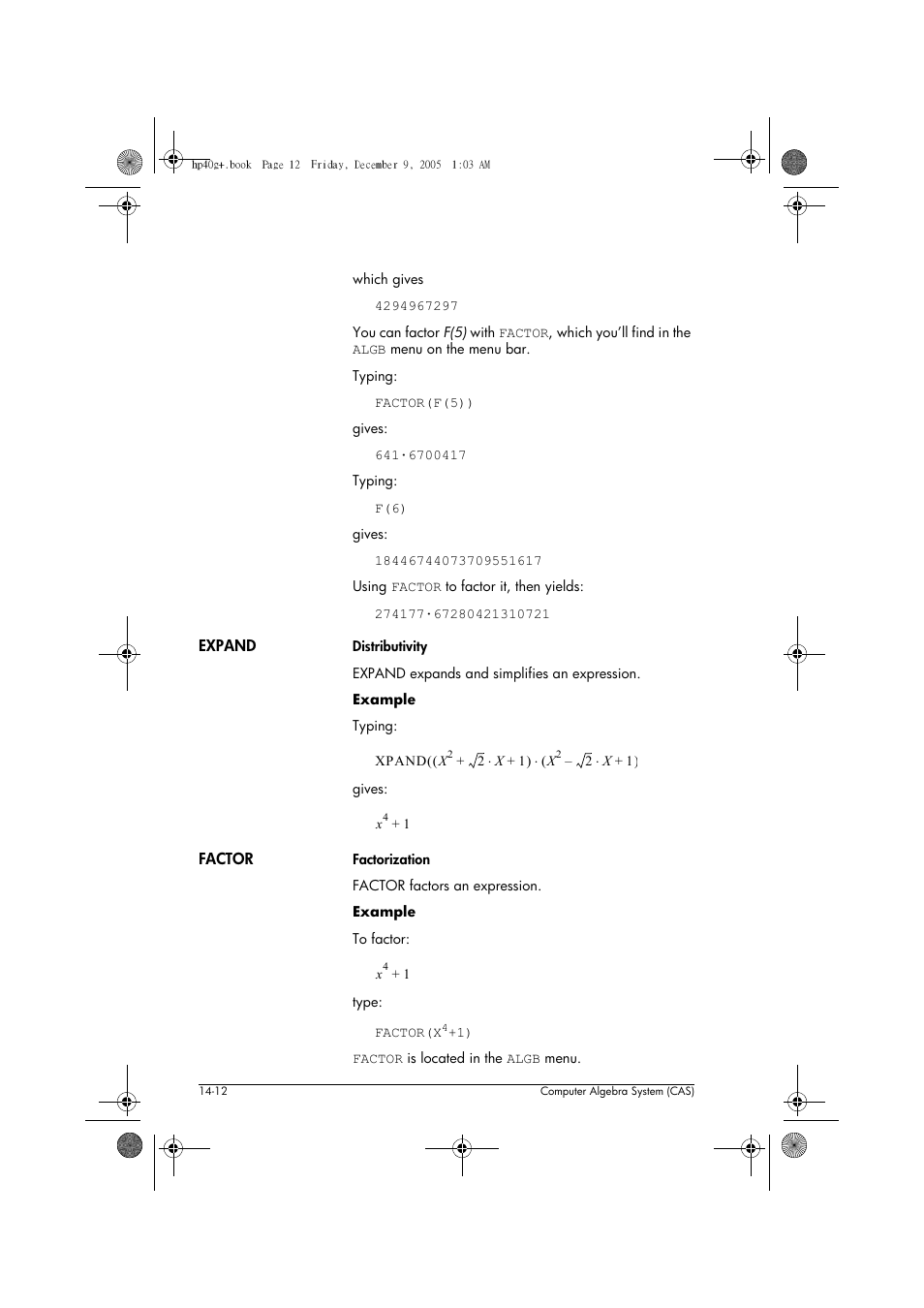 HP 40gs User Manual | Page 194 / 444