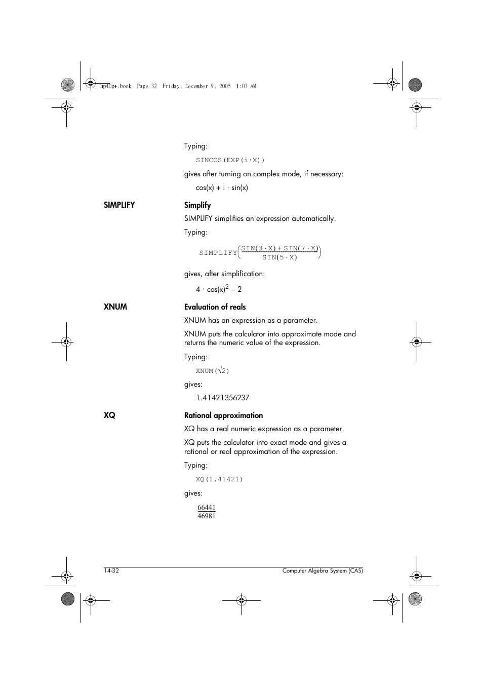 HP 40gs User Manual | Page 214 / 444