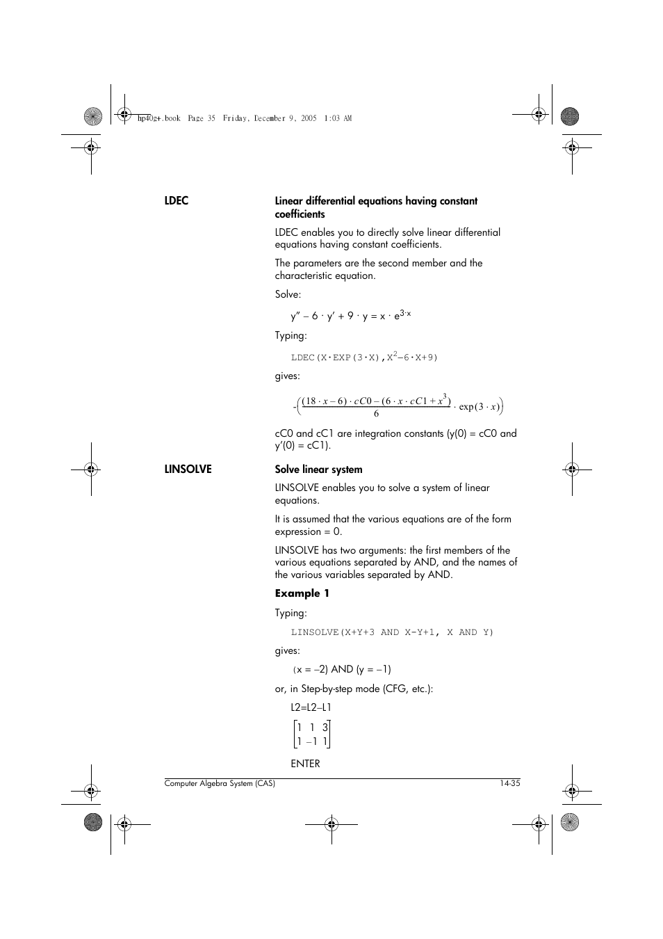 HP 40gs User Manual | Page 217 / 444