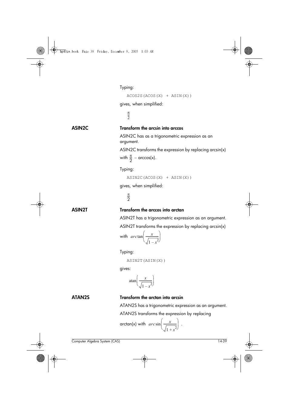 HP 40gs User Manual | Page 221 / 444