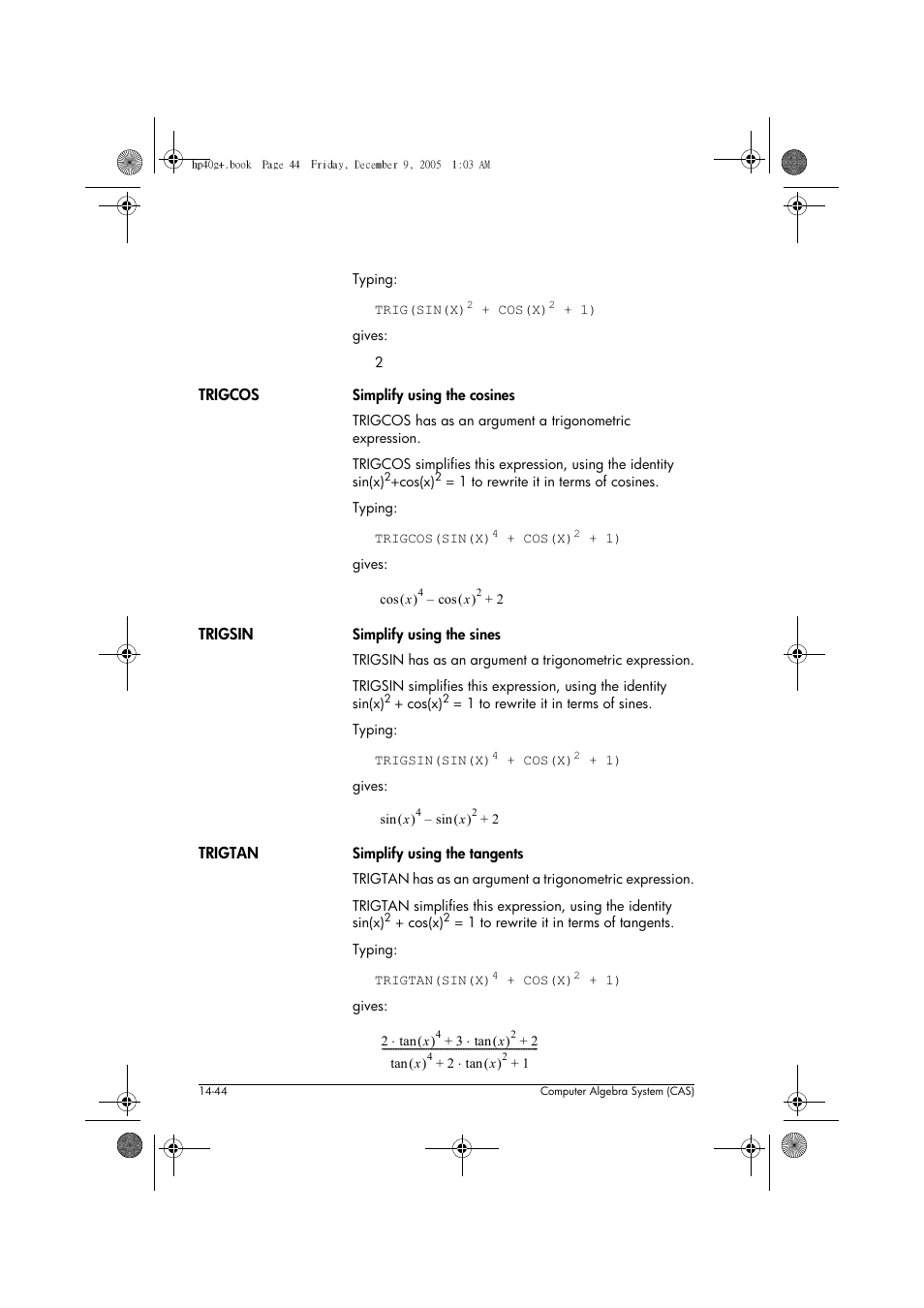 HP 40gs User Manual | Page 226 / 444