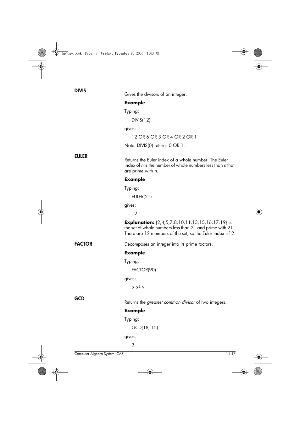 HP 40gs User Manual | Page 229 / 444