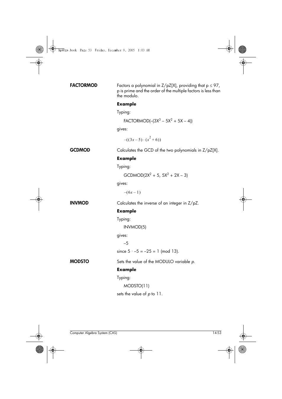 HP 40gs User Manual | Page 235 / 444