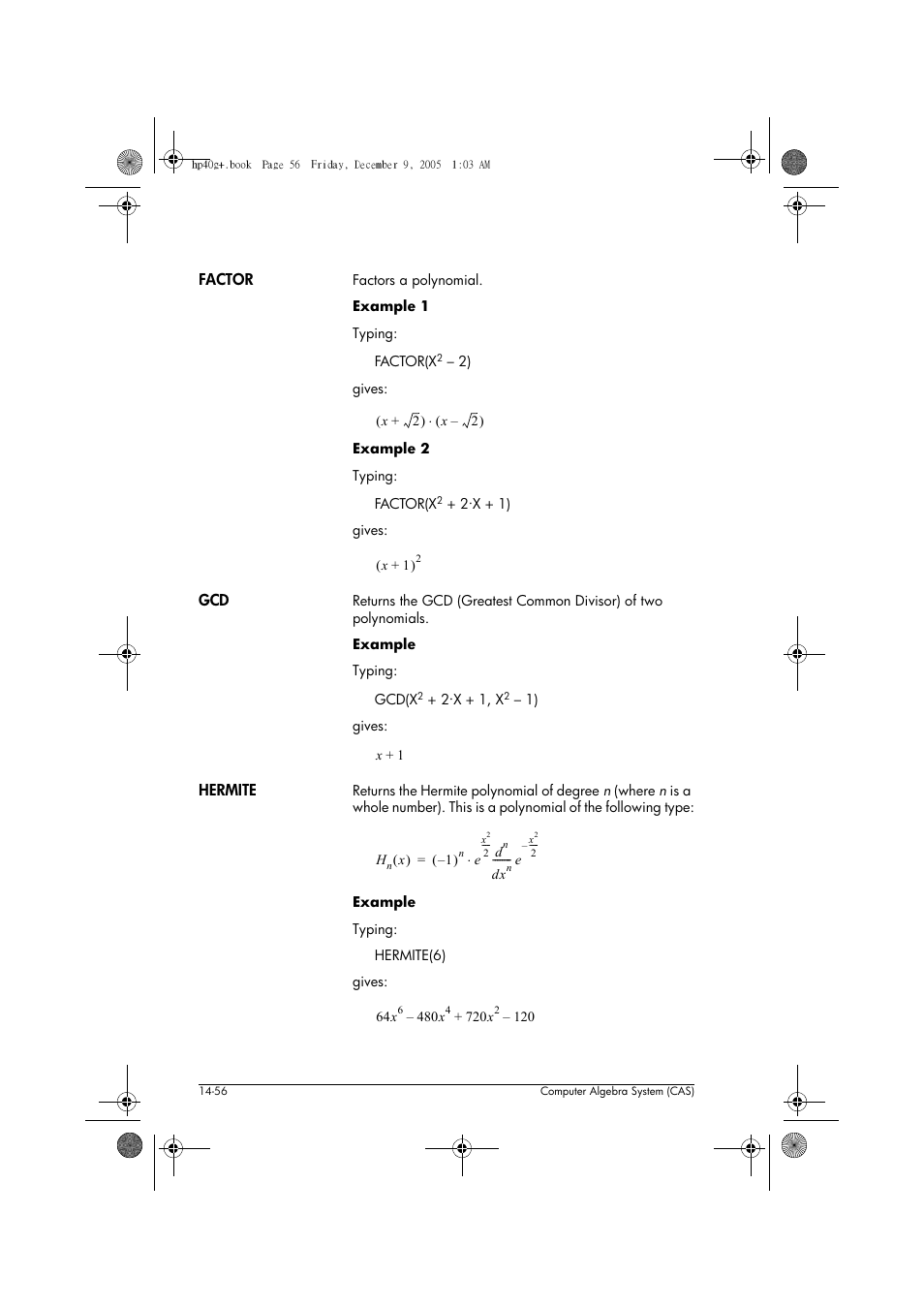 HP 40gs User Manual | Page 238 / 444