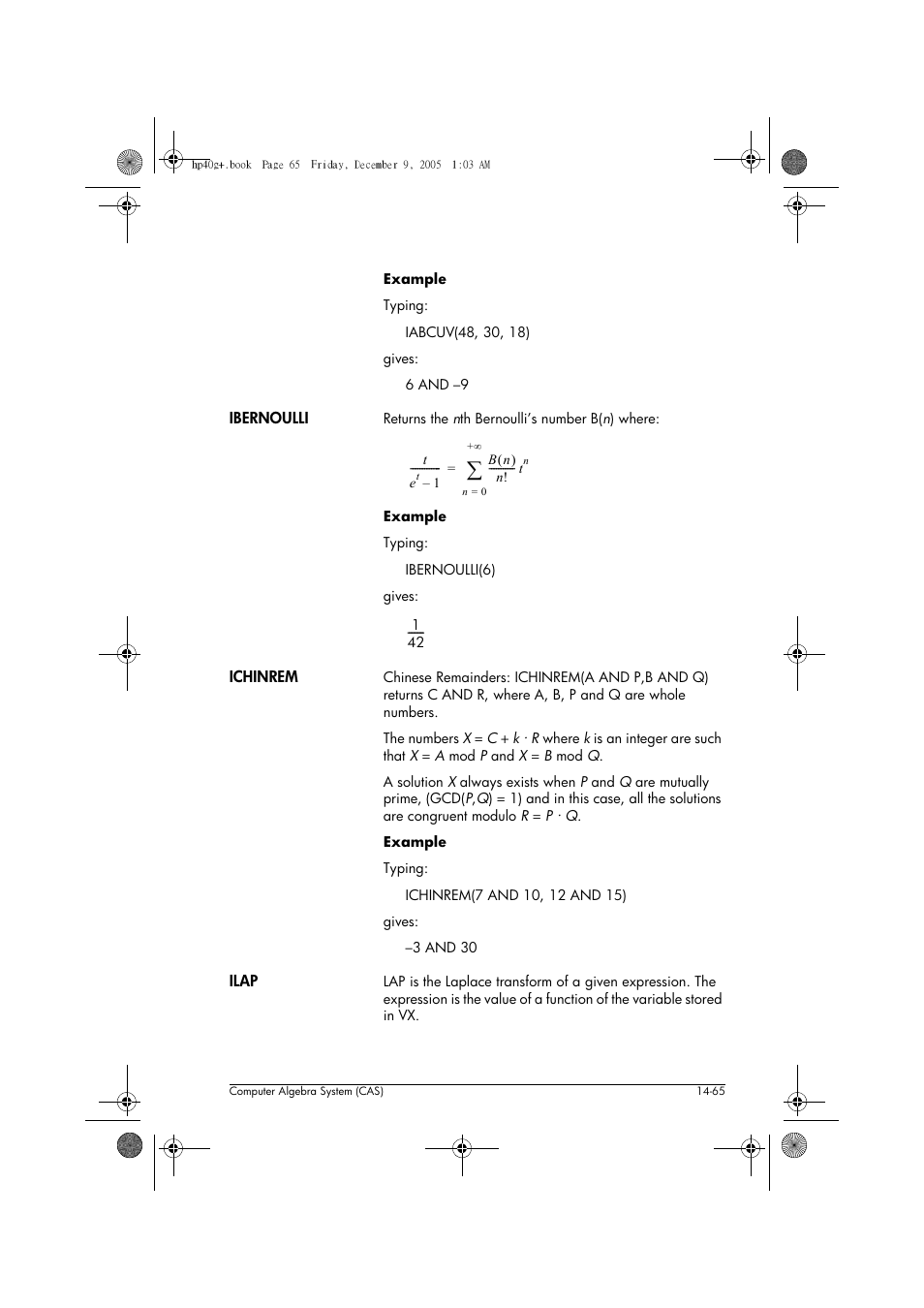 HP 40gs User Manual | Page 247 / 444