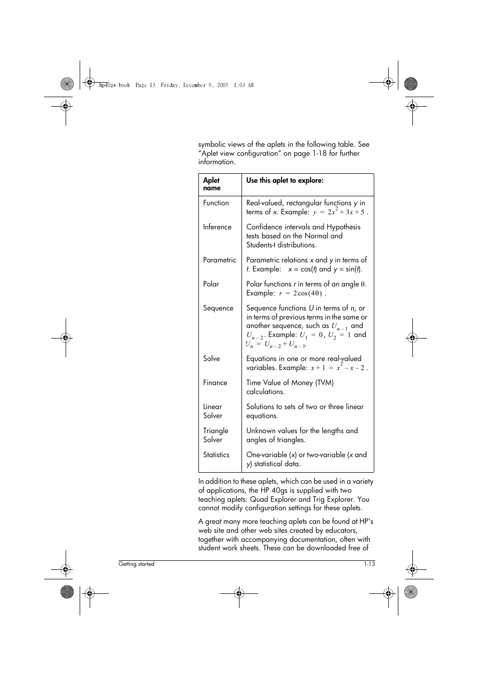 HP 40gs User Manual | Page 25 / 444