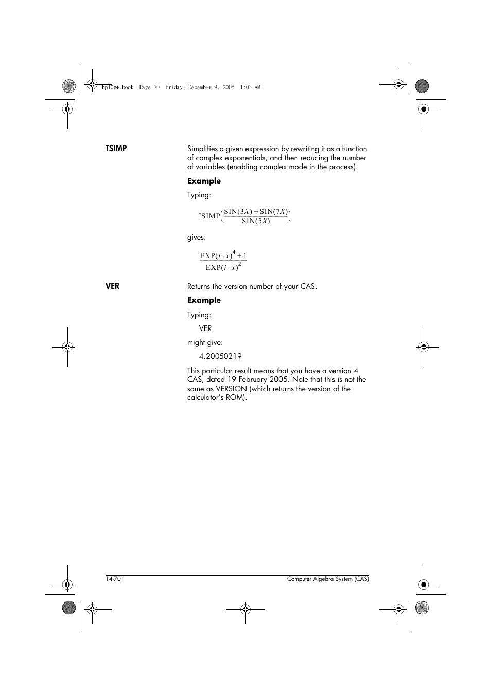 HP 40gs User Manual | Page 252 / 444