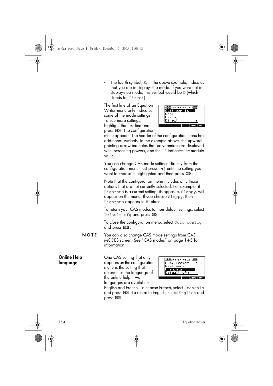 HP 40gs User Manual | Page 256 / 444