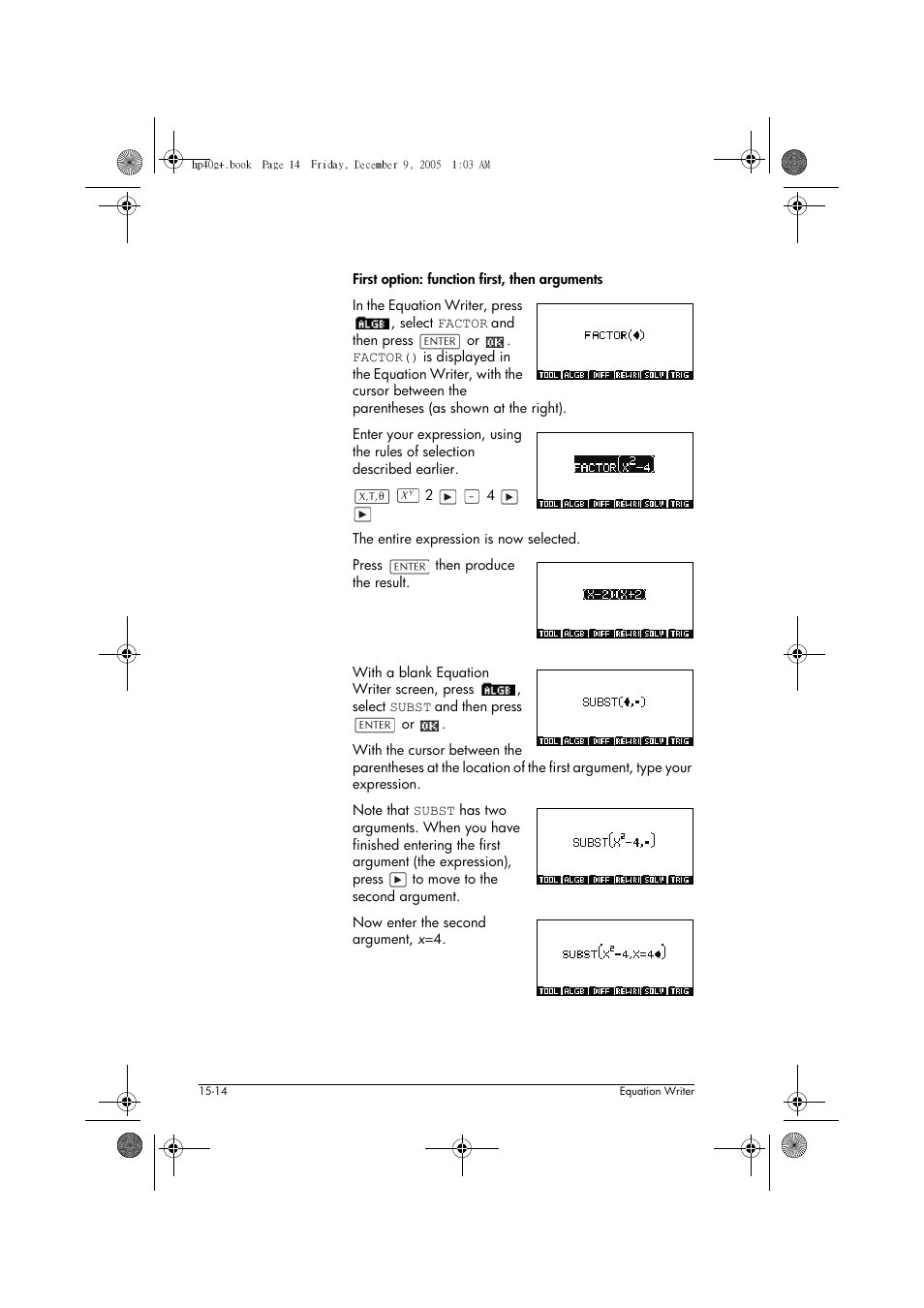 HP 40gs User Manual | Page 266 / 444