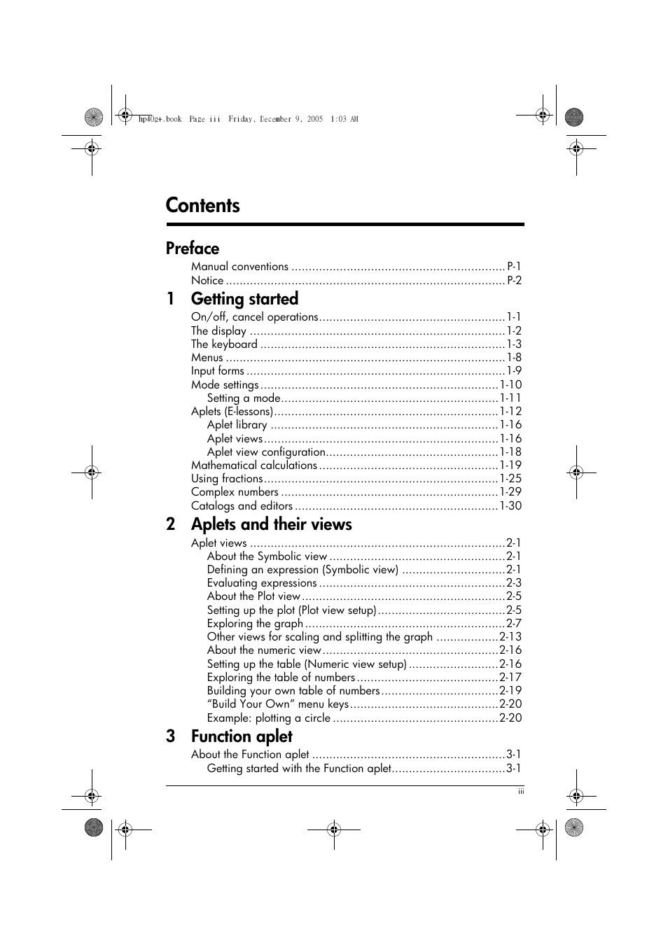 HP 40gs User Manual | Page 3 / 444