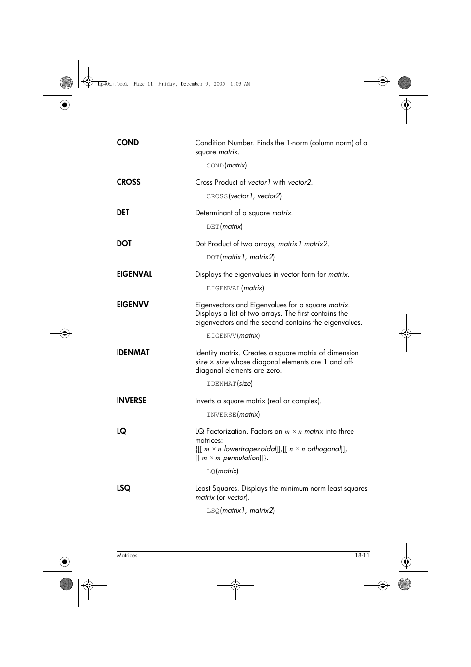 HP 40gs User Manual | Page 325 / 444