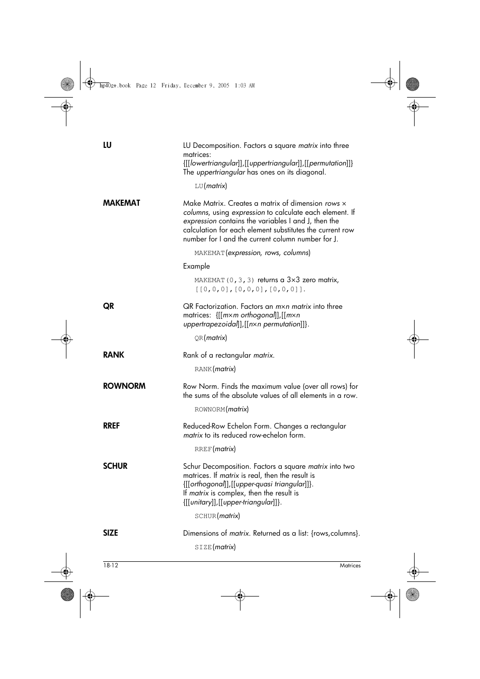 HP 40gs User Manual | Page 326 / 444
