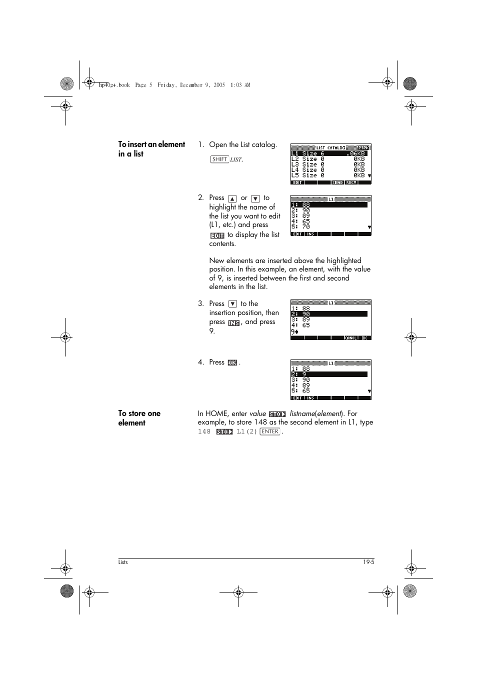 HP 40gs User Manual | Page 335 / 444