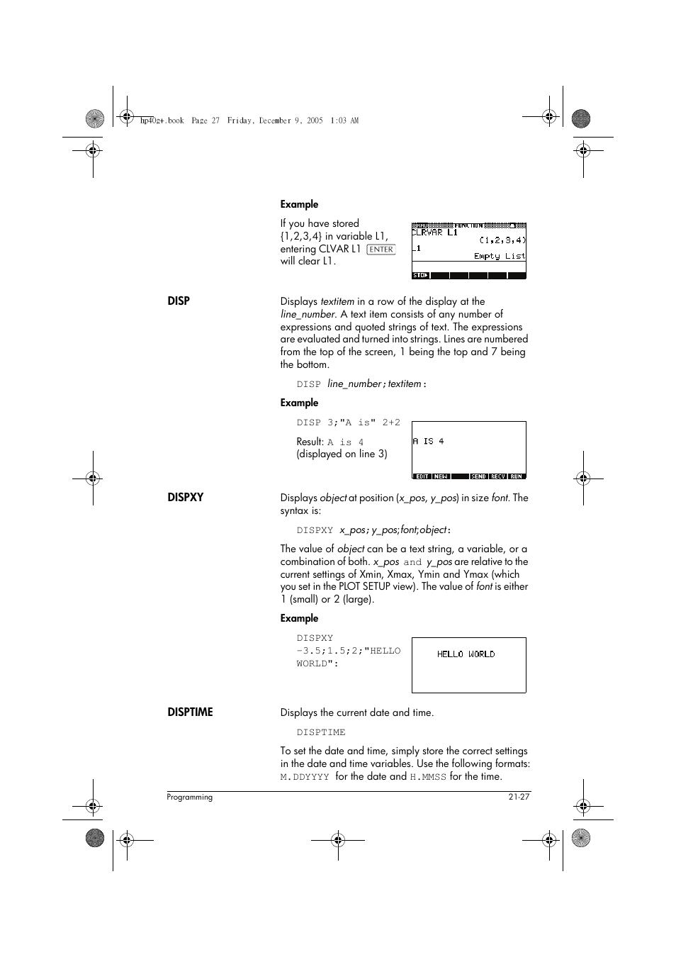 HP 40gs User Manual | Page 375 / 444