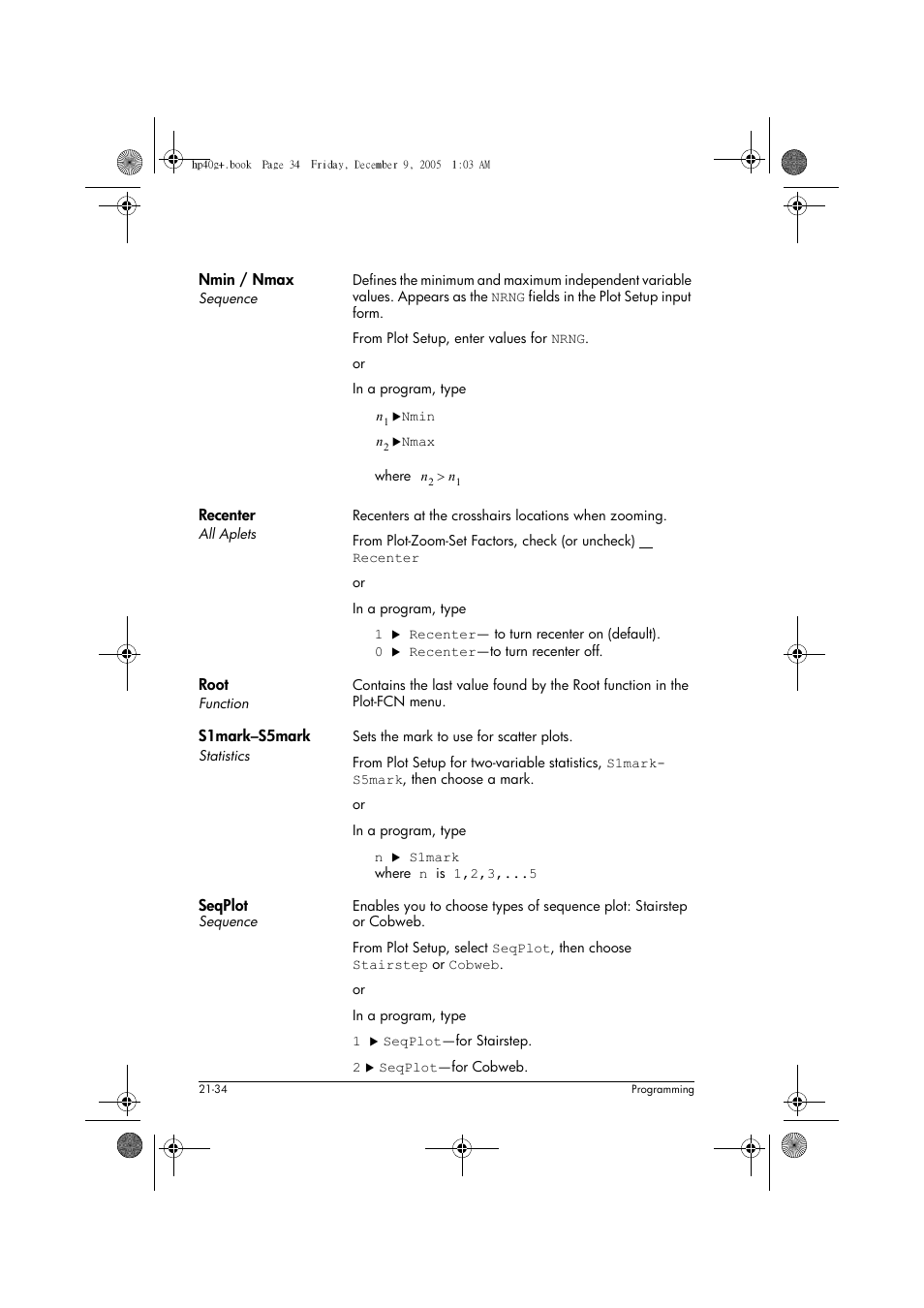 HP 40gs User Manual | Page 382 / 444