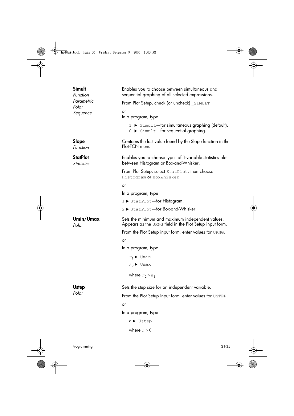 HP 40gs User Manual | Page 383 / 444