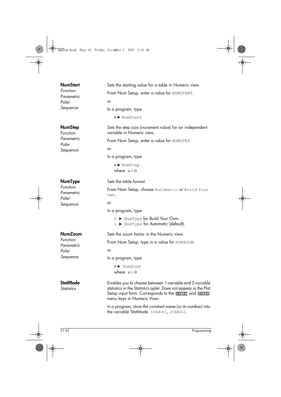 HP 40gs User Manual | Page 390 / 444