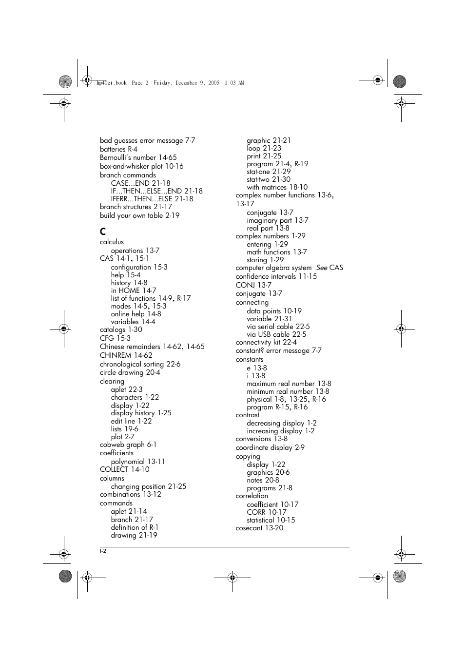 HP 40gs User Manual | Page 430 / 444