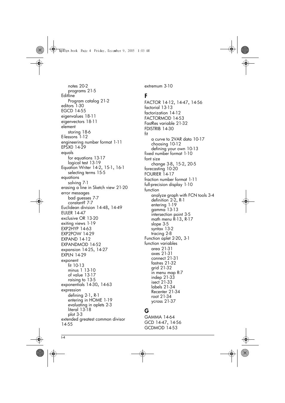 HP 40gs User Manual | Page 432 / 444