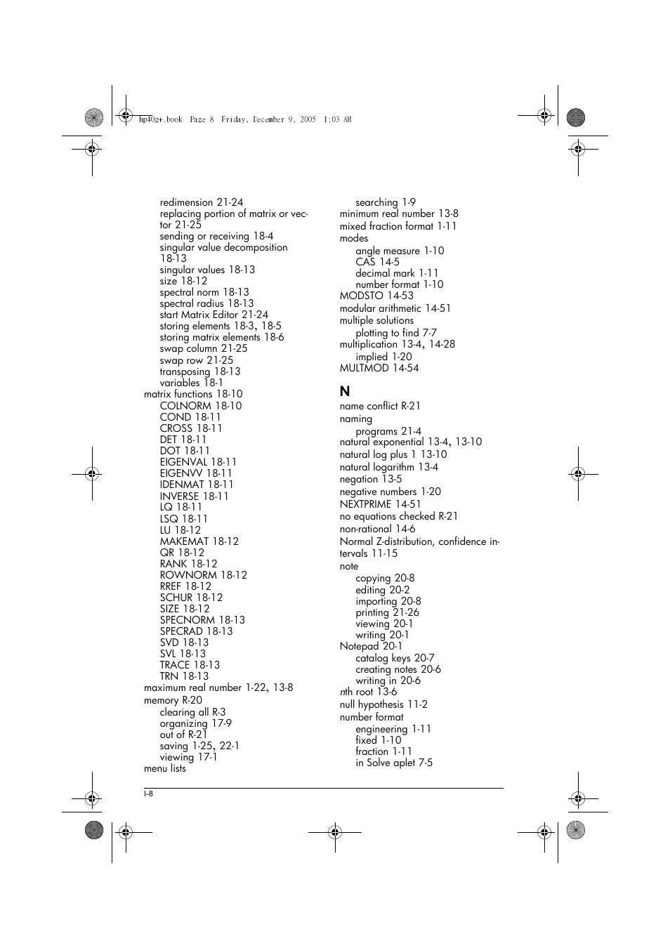 HP 40gs User Manual | Page 436 / 444
