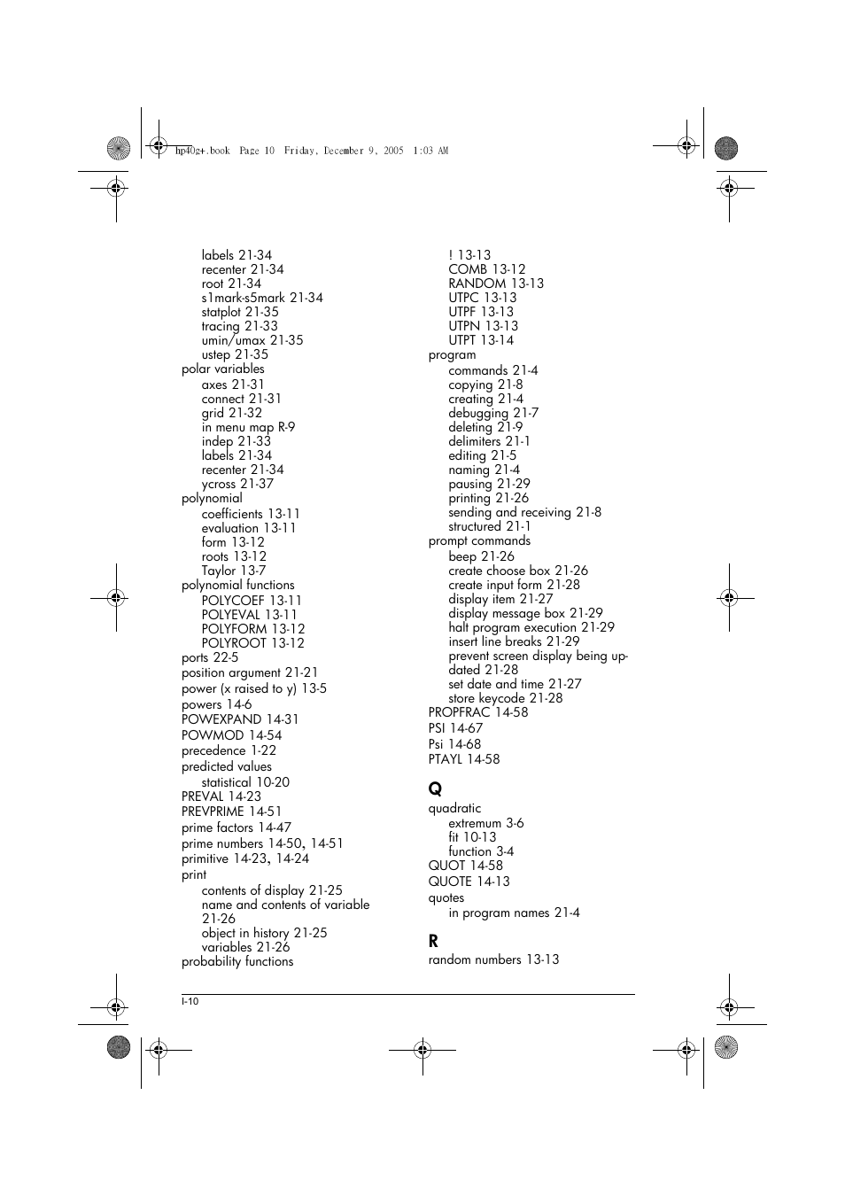 HP 40gs User Manual | Page 438 / 444