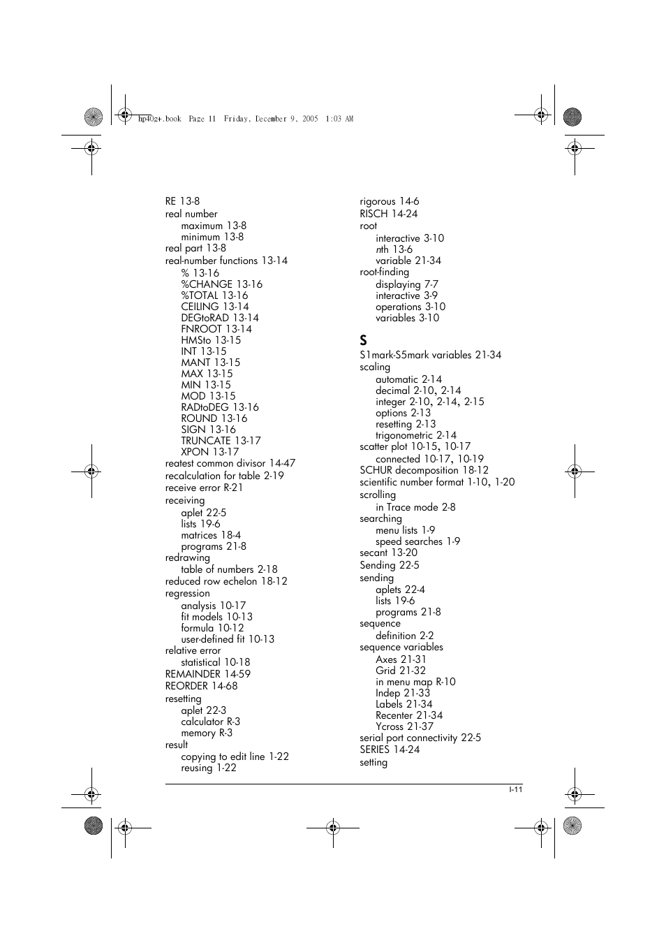 HP 40gs User Manual | Page 439 / 444