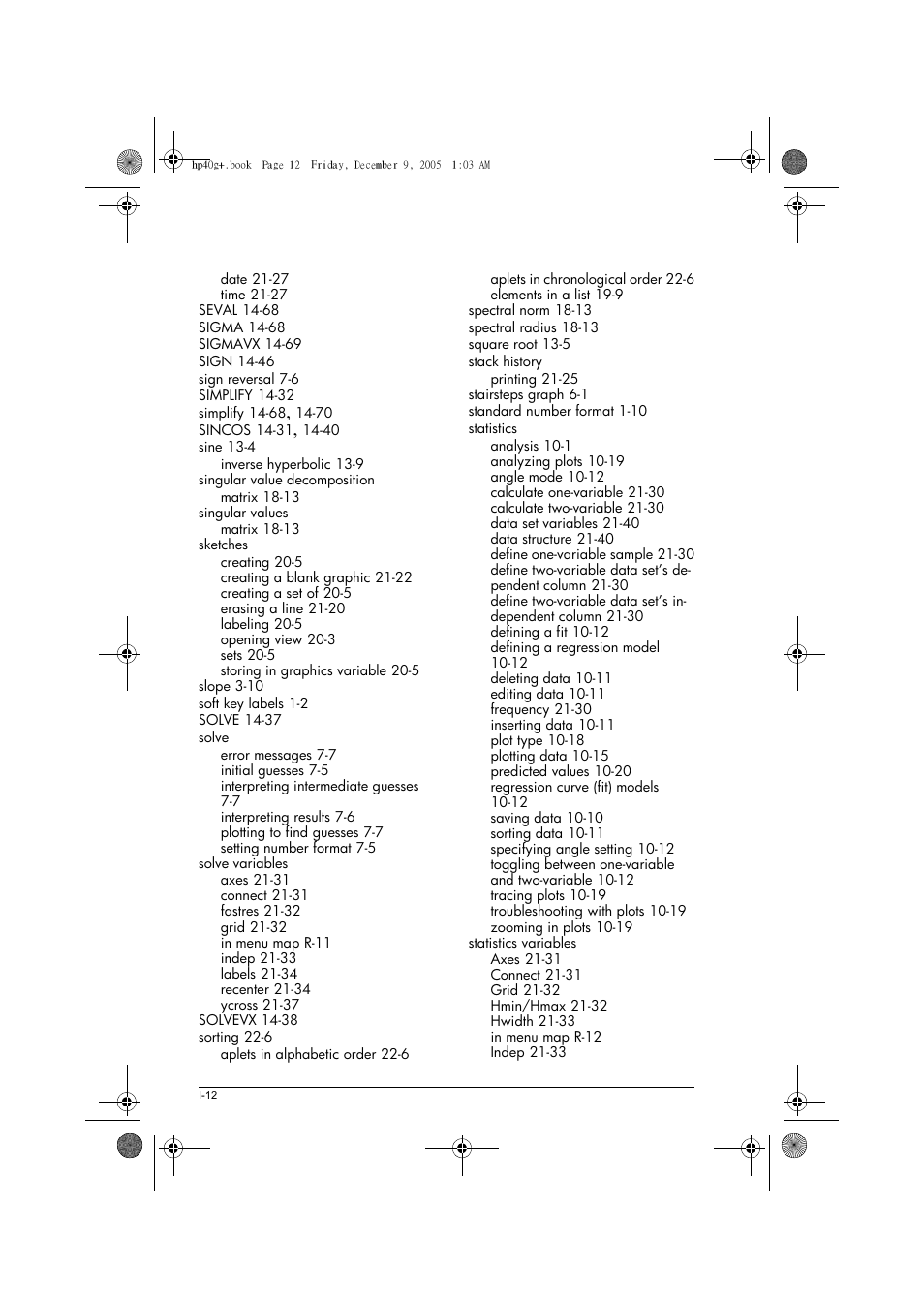 HP 40gs User Manual | Page 440 / 444