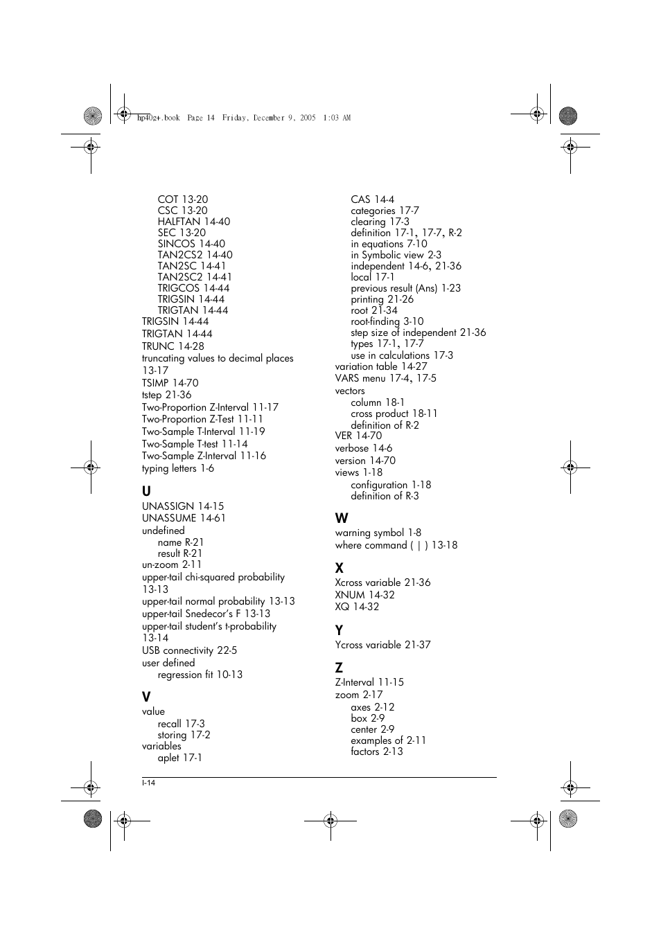 HP 40gs User Manual | Page 442 / 444