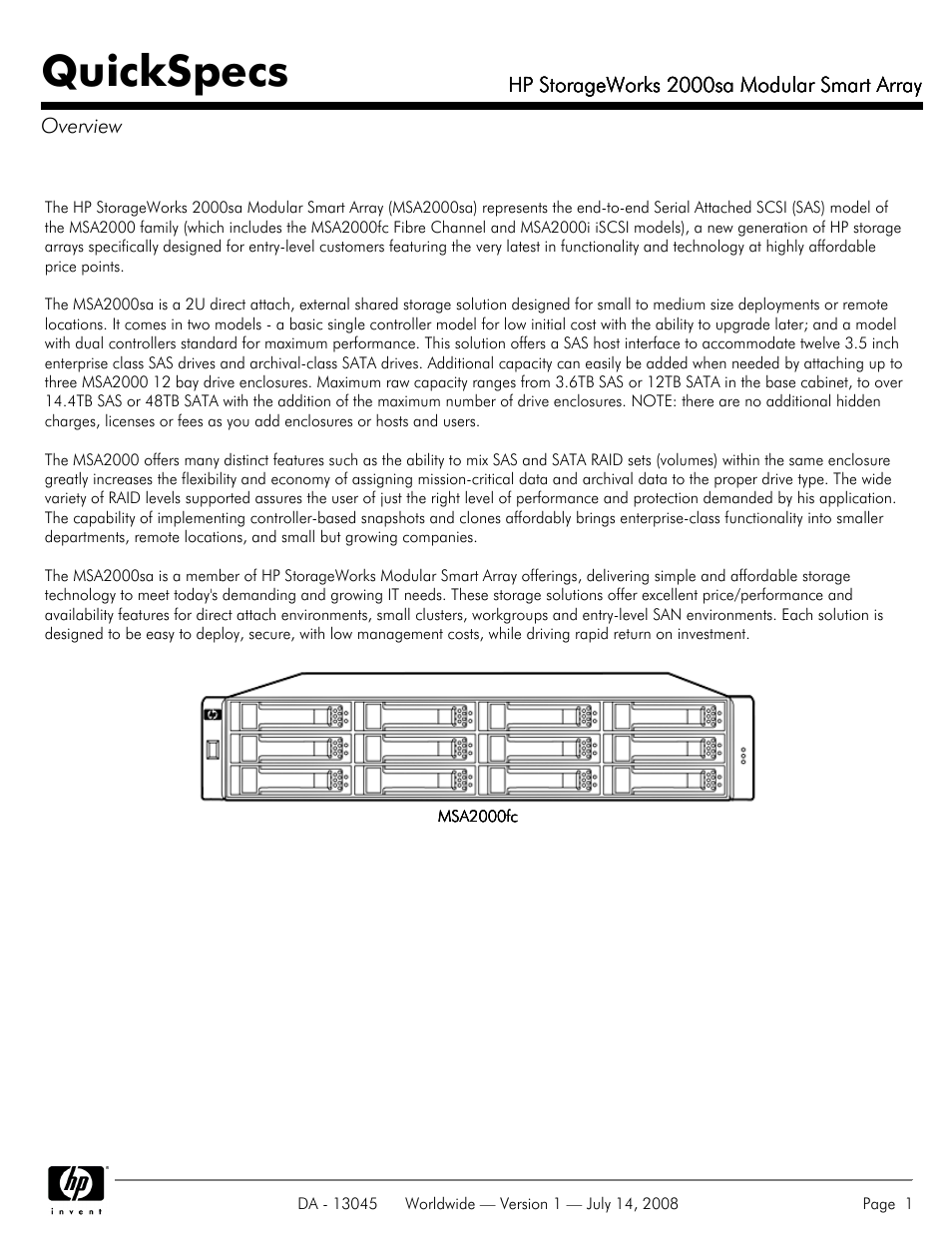 HP 2000sa User Manual | 21 pages