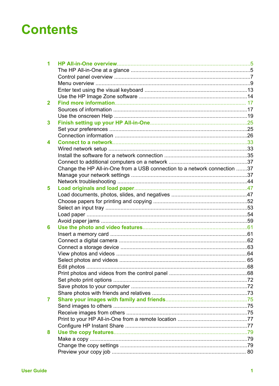 HP 3200 User Manual | Page 4 / 144