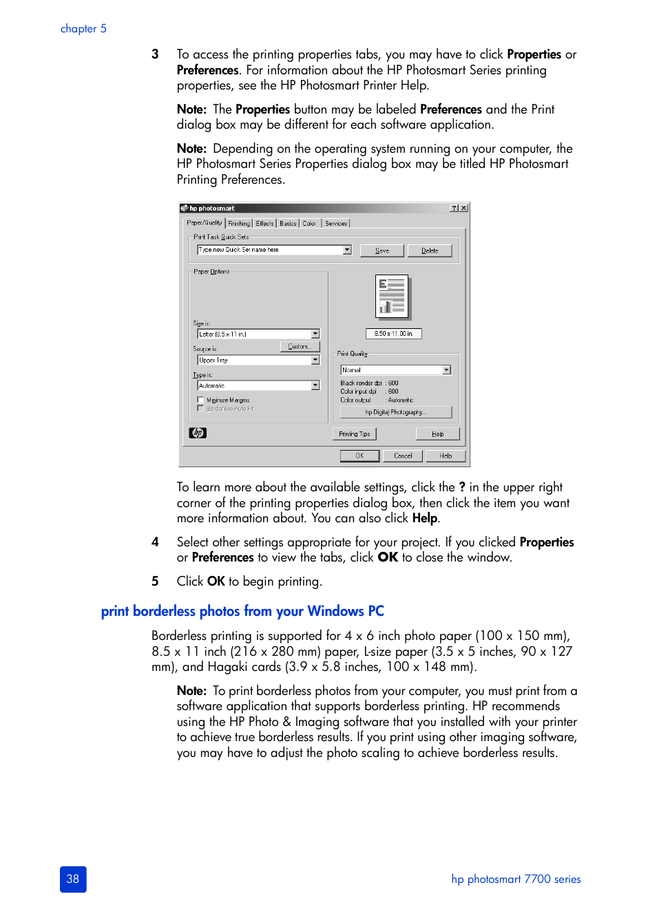 HP Photosmart 7700 User Manual | Page 42 / 64