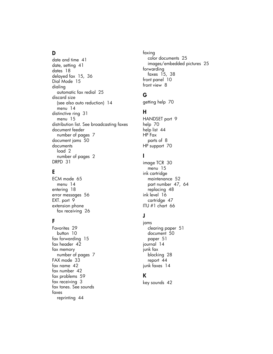 HP 600 User Manual | Page 82 / 86