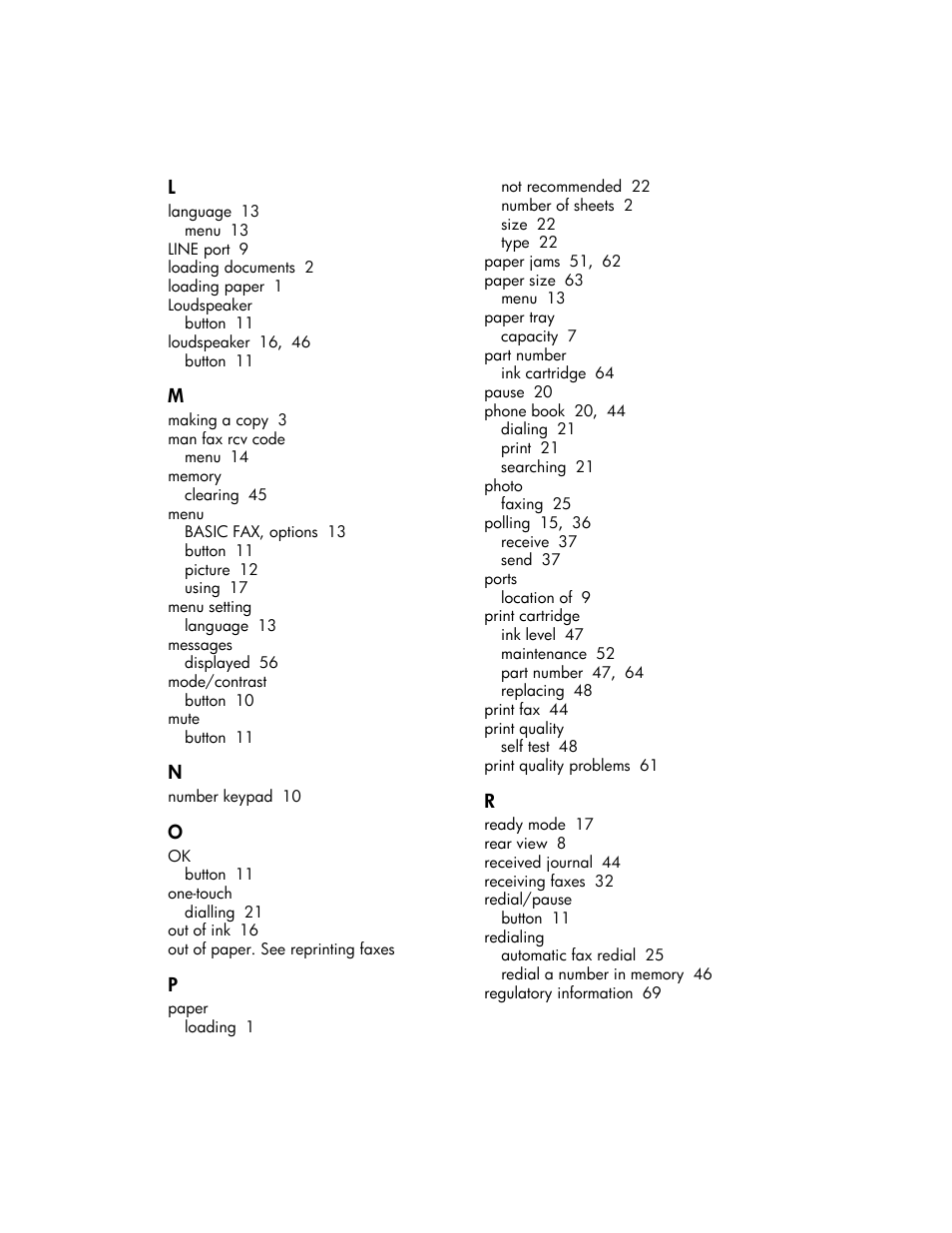HP 600 User Manual | Page 83 / 86
