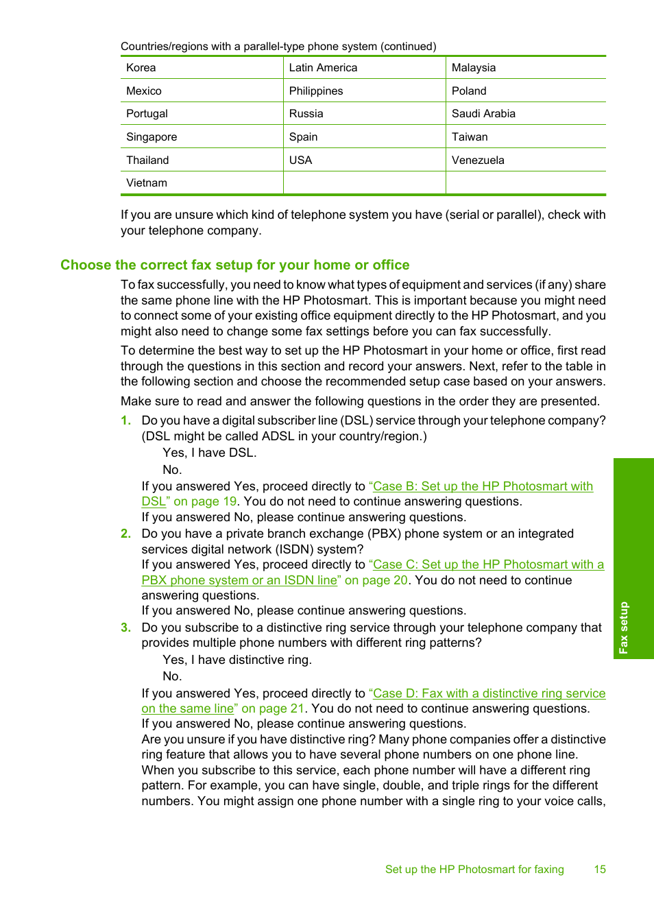 HP C309 User Manual | Page 17 / 85