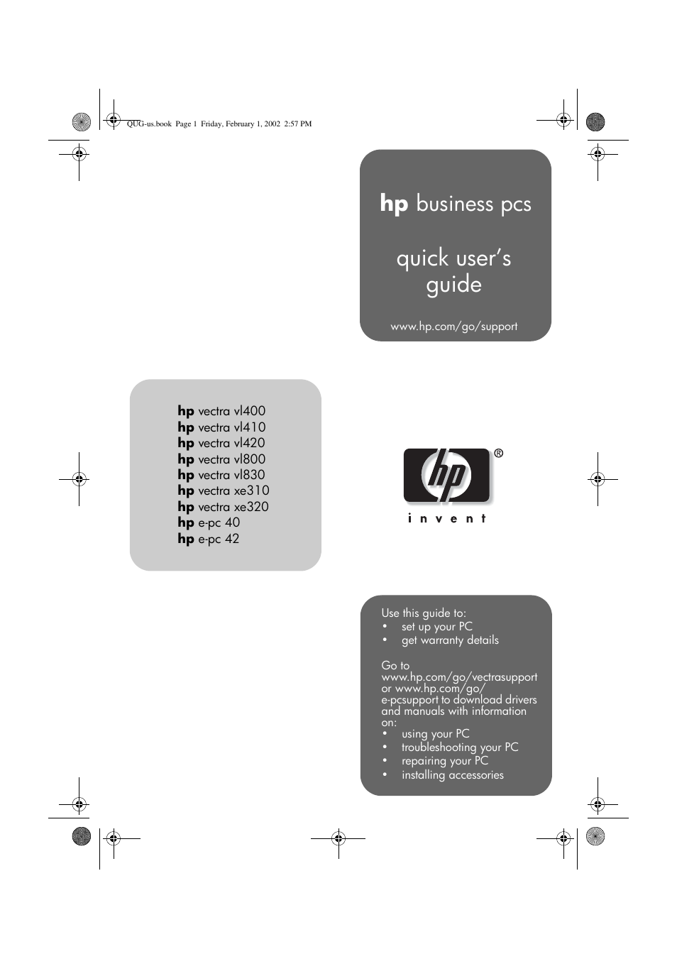 HP vl420 User Manual | 32 pages