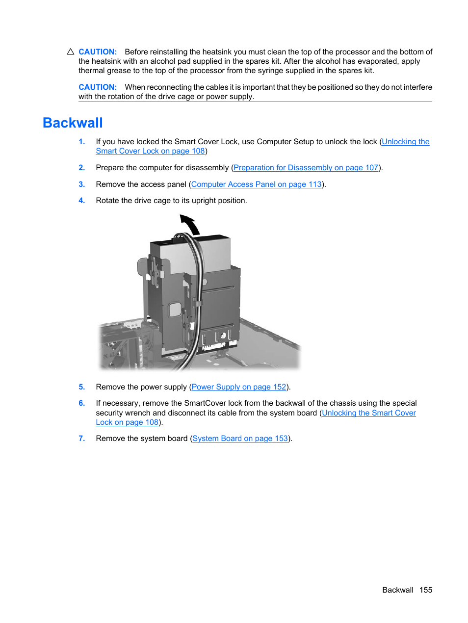 Backwall | HP DC7800 User Manual | Page 167 / 276