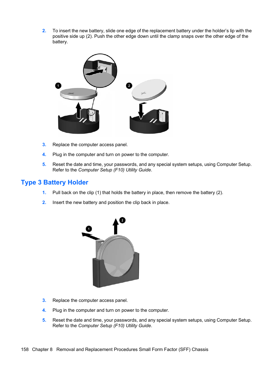 Type 3 battery holder | HP DC7800 User Manual | Page 170 / 276